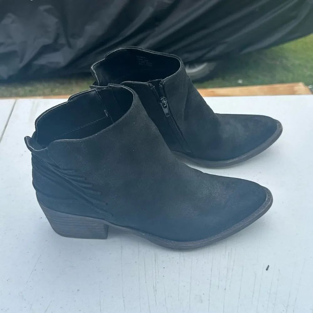 Volatile Black Ankle Boots
